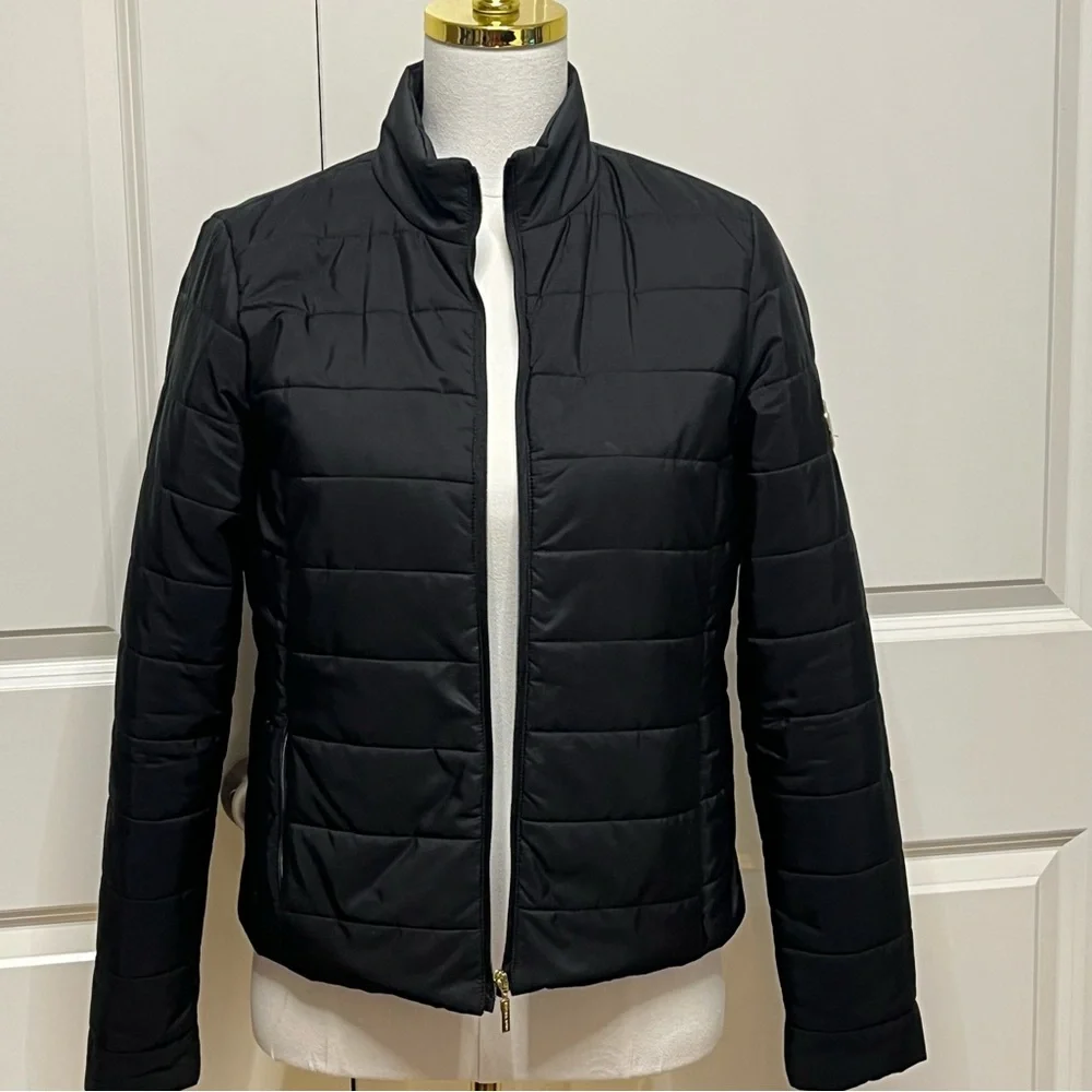 Michael Kors Women’s Black Cropped Puffer Jacket Size Medium
